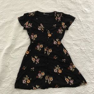 Abercrombie & Fitch Black Floral Dress